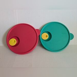 Tupperware CrystalWave vent lids. 2 lids only.